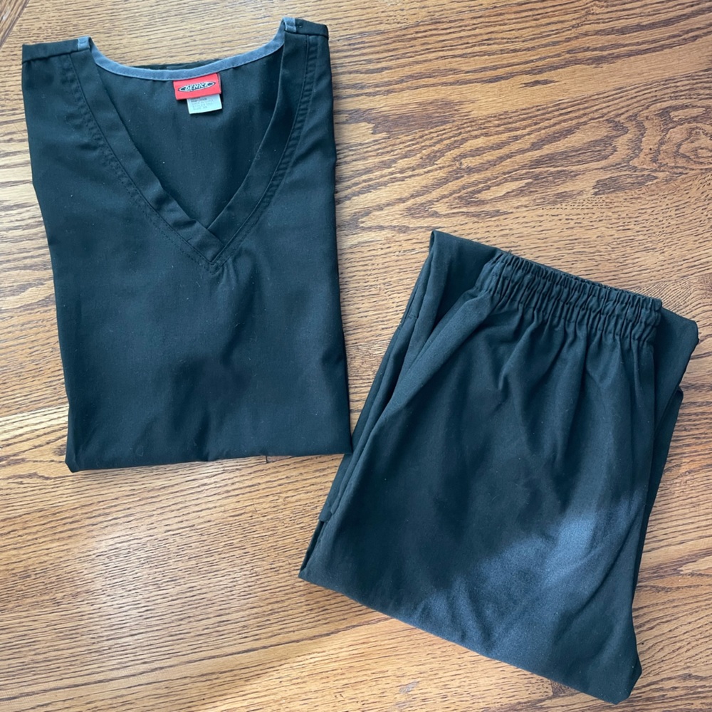 Black DENICE Women Scrub Set